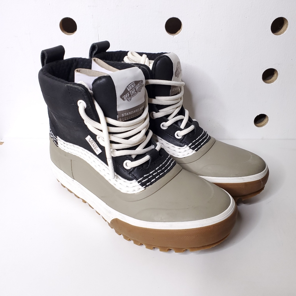 Vans Women's Winter Rain Boots in Black, Gray, and Brown